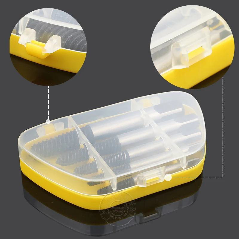 

5Pcs Screw Extractor Center Drill Bits Guide Set Broken Damaged Bolt Remover Removal Speed Easy Out Set