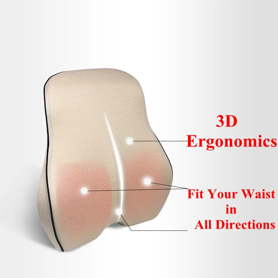 1 مقعد دعم في السيارة الخلفي وسادة قطنية ل كرسي مكتب وسادة وسادة تنفس السفر مدلك الذاكرة القطن لينة 1 مقعد دعم في السيارة الخلفي وسادة قطنية ل كرسي مكتب وسادة وسادة تنفس السفر مدلك الذاكرة القطن لينة