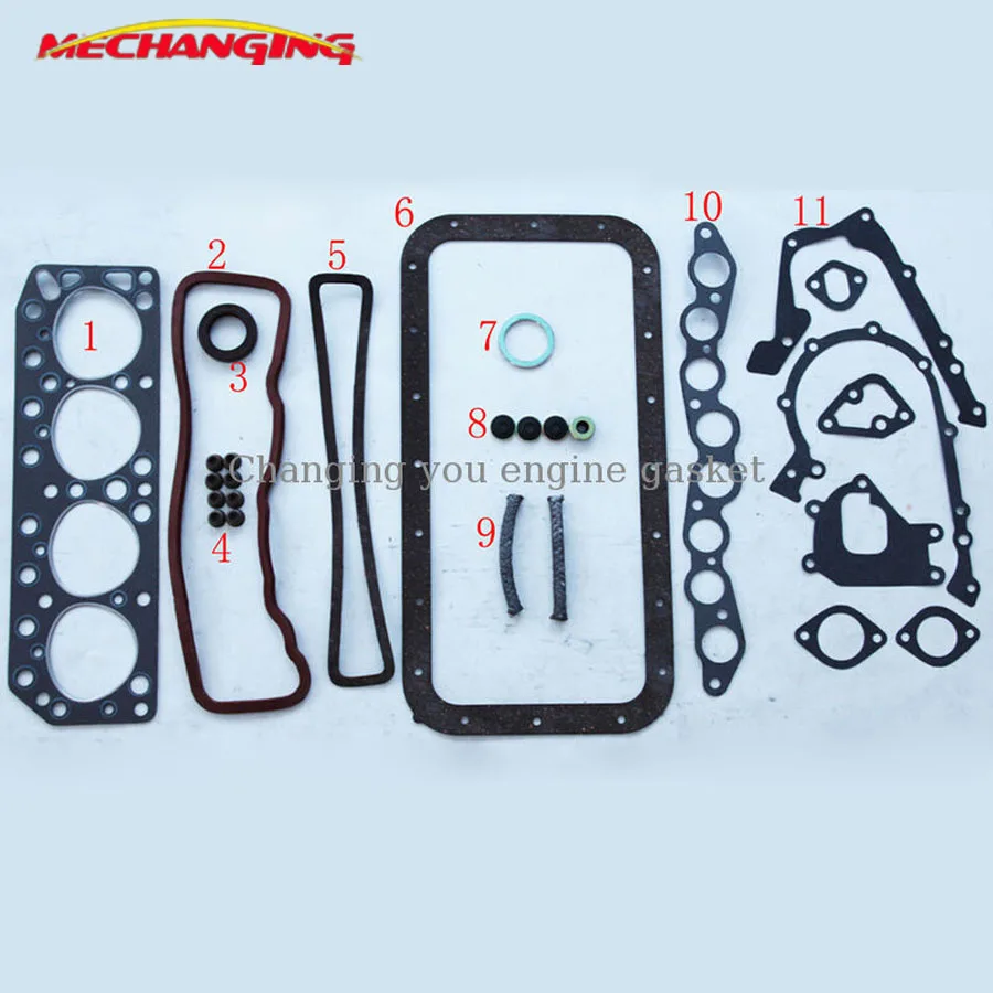 

12R 12R-U/RJ For TOYOTA CORONA HI-LUX HI-ACE TOWN-ACE Engine Parts Engine Rebuilding Kits Full Set Engine Gasket 04111-31022
