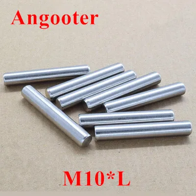 

20pcs M10 GB119 Stainless Steel Dowel Pins Round Cylinder Parallel Pin Dia 10mm locating pin M10*16/20/25/30/35/40/45/50/60mm