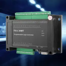 Programmable Logic Controller FX1N-24MT PLC Industrial Control Board RS485 14 Input 10 Transistor Output with shell new original programmable controller module xc1 10t c 5point npn input 5point transistor output plc dc24v 1com