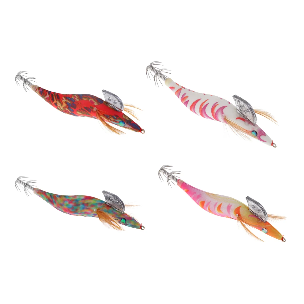 Squid Cuttlefish Lure Hook Lifelike 3D Eyes Specially-Designed Shrimp Shape Bionic Fake Fishing Bait Senuelo de pesca