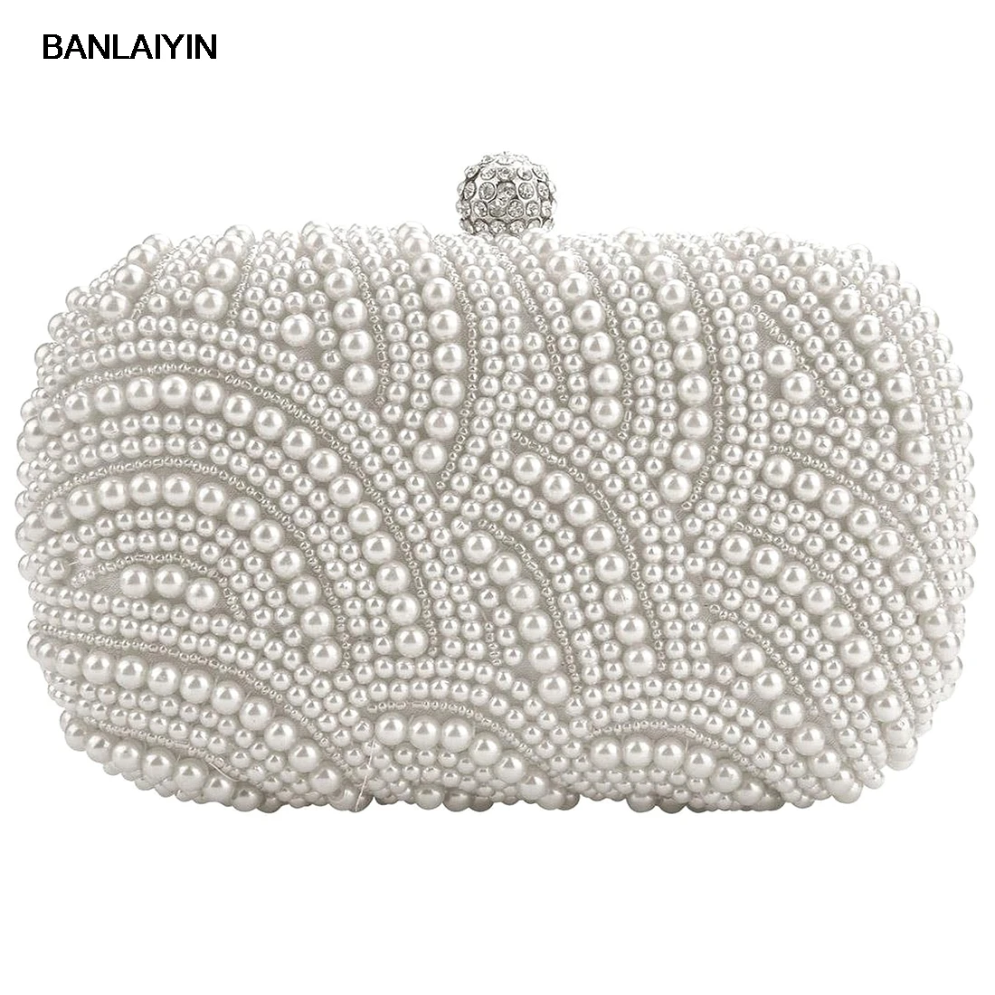 

WholeTide 5pcs*Fashion Clutch Bag Beaded Party Bridal Handbag Wedding Evening Purse