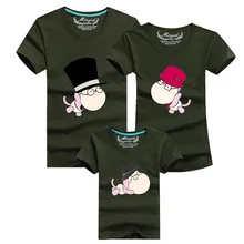 Cartoon 2016 Men Funny T Shirt Brand Clothing Anime T-shirt Homme Cotton Tshirt Harajuku Polera Family Matching Clothes Outfits