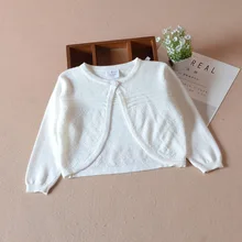 Белый кардиган для девочек, свитер, весенняя куртка, желтая, розовая верхняя одежда для девочек, детская одежда для 1, 2, 3, 4 лет, RKC185060