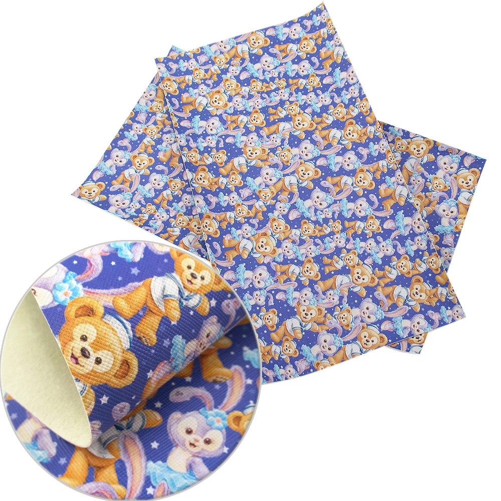 

David accessories 20*34cm cartoon Synthetic leather fabric cut direction random,size has a little errors For DIY sewing,c2238