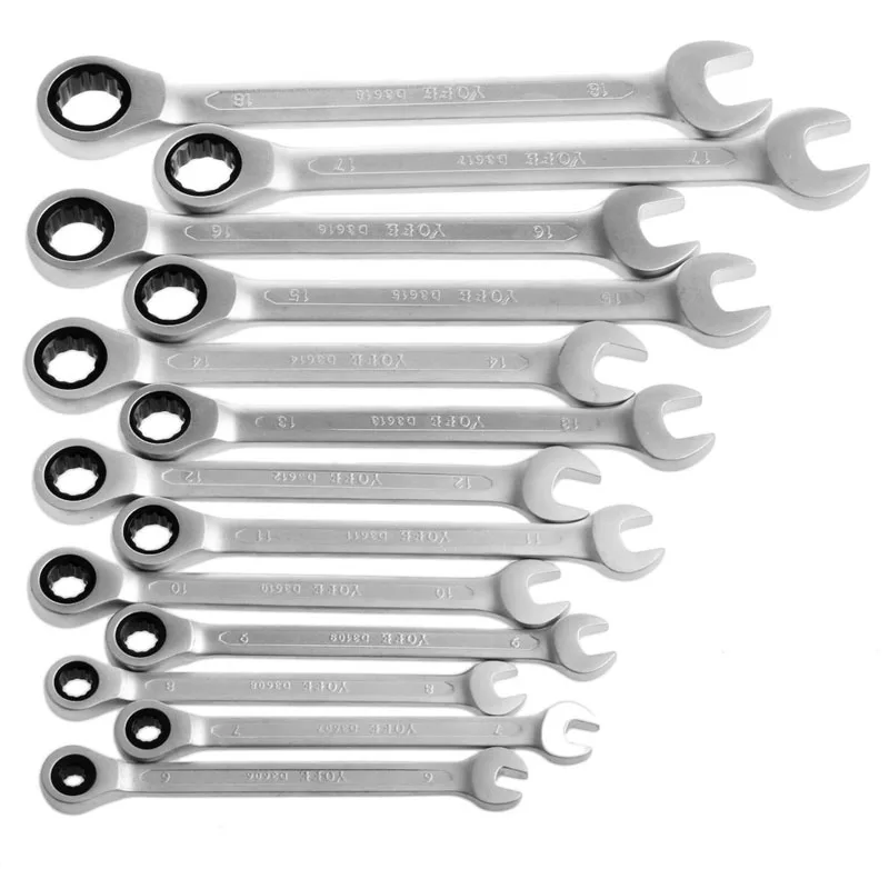 

1PC 6mm-14mm Reversible Ratchet Wrench Ratcheting Socket Spanner Nut Tool