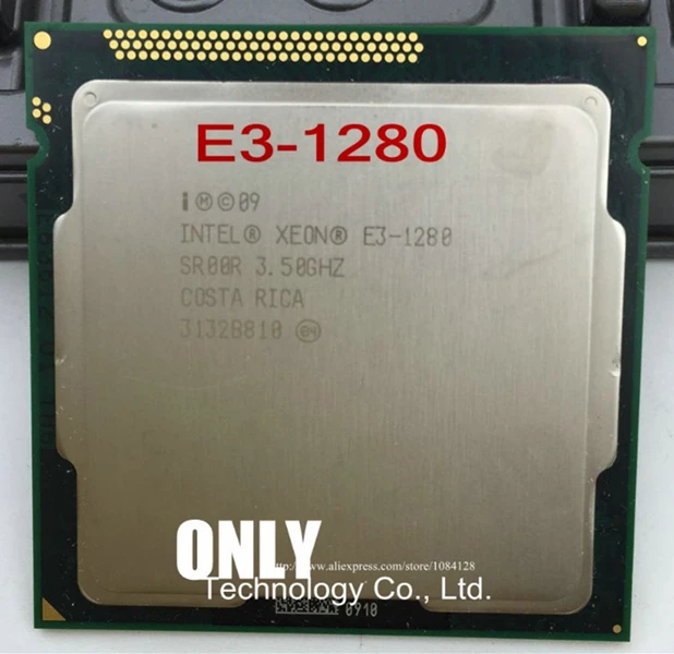 Процессор Intel Xeon E3 1280 четырехъядерный 3,5 ГГц LGA 1155 TDP 95 Вт 8 МБ кэш 32 нм настольный процессор