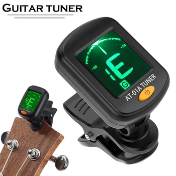 

2019 Newly Clip-on Electronic Digital Guitar Tuner for Chromatic Violin Ukulele Picker LCD Display MSD-ING