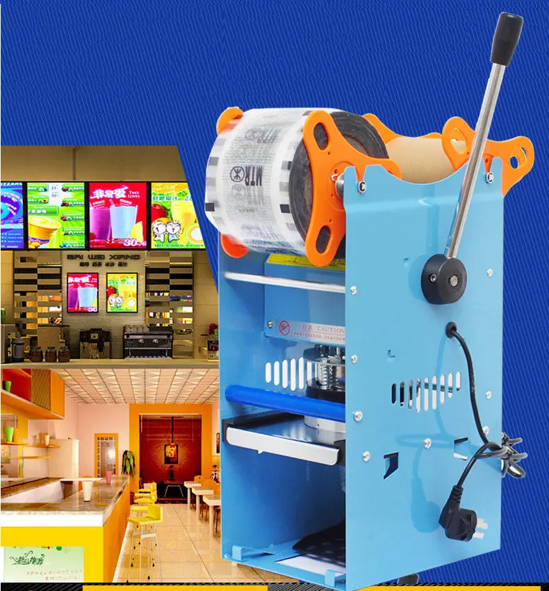 High Quality 220V WY 802D Semi Automatic Tea Cup Sealer Sealing Machine 