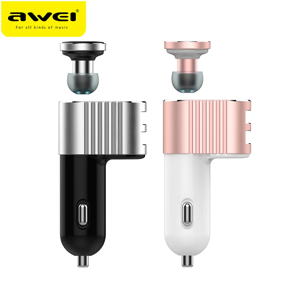 AWEI A871BL Mini Wireless Bluetooth Music Earphone USB Car Charger Headset Handsfree Earbuds Auriculares With Microphone AWEI A871BL Mini Wireless Bluetooth Music Earphone USB Car Charger Headset Handsfree Earbuds Auriculares With Microphone