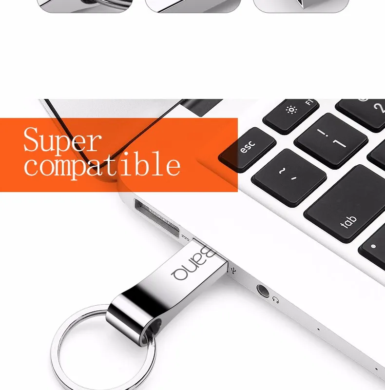 BanQ P90 64G 32G 16G USB 3.0 Flash Drives Fashion High Speed Metal Waterproof Usb Stick Pen Drive USB Flash Drives Free shipping best usb stick