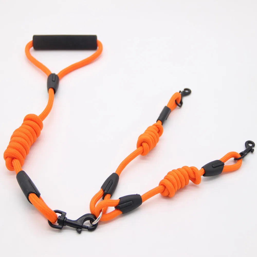 

Double Dog Leash Heavy Duty Dual Dog Leash 360 Swivel No Tangle Soft Handle Walking & Training Leash for Two Dogs Dropshipping