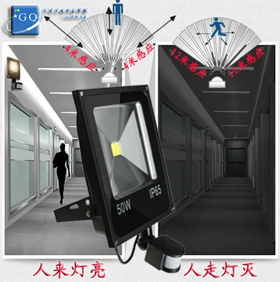 

50PCS led downlights led flood light 10W 20w 30w 50w PIR Motion sensor Induction Sense lamp led tube light
