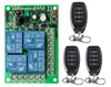 Télécommande sans fil RF, dc 12V 24V 4CH, interrupteur d'éclairage, sortie de relais 10a, Module récepteur Radio + émetteur, portes de Garage/lampe ► Photo 2/4