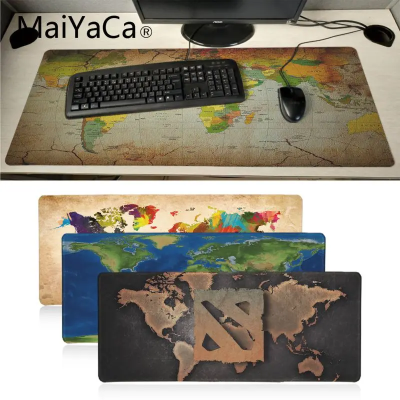 

MaiYaCa Cool New color World Map High Speed New Mousepad Large Gaming Mouse Pad Lockedge Mouse Mat Keyboard Pad