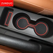 ZUNDUO Anti-Slip Gate Slot Mat For Kia Rio X-Line RIO 2017 2018 2019 RIO4 Rubber Cup Holders Non-slip mats Coaster Accessories smabee gate slot mat for for kia rio 4 x line rio 2017 2018 interior door pad cup non slip mats red white orange 18pcs