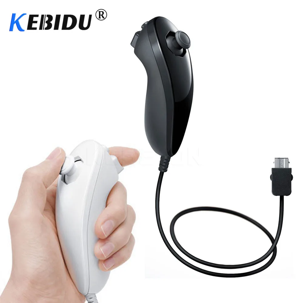 

kebidu Nunchuk Remote Game Handle controller Nunchuck Game Controller for Wii Nunchuck Game Controller