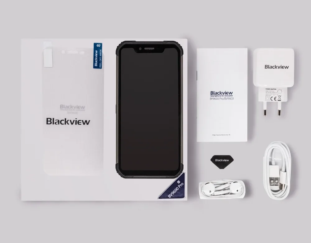 Оригинал Blackview BV9600 pro IP68 Водонепроницаемый 19:9 6,21 "Android 8,1 смартфон 6 ГБ + 128 GB MT6771 5580 mAh 4G NFC OTG Мобильный телефон