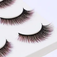 Ручной работы 3D норки Индивидуальные ресницы для наращивания ручной работы Премиум цветные ресницы для макияжа Вечерние