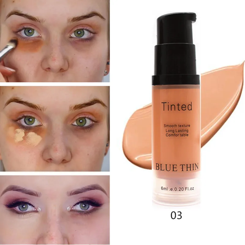 

Full Cover Liquid Concealer Makeup Eye Dark Circles Cream Face Corrector Waterproof Make Up Base Foundation Girls Cosmetic TSLM1
