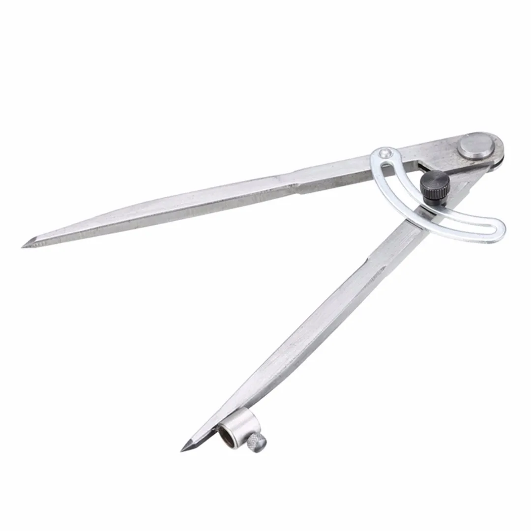 Mayitr Professional Scriber Divider Overstitch Wheel Compass Leather Stitch Hole Distance Divider Tool DIY Hinge Joint Divider
