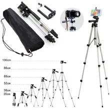 Professional Aluminum Camera Tripod Stand Holder font b Phone b font Holder Nylon Carry Bag for