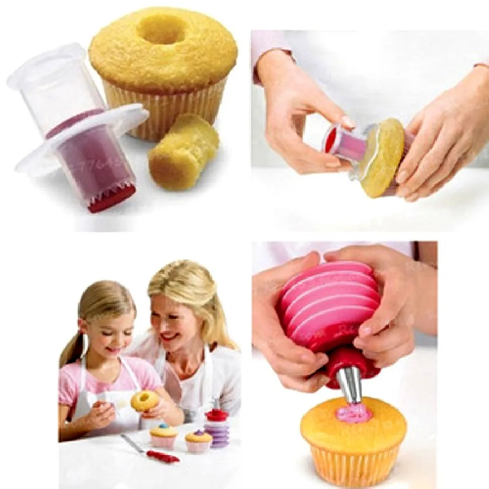 

Lovely Baking pastry tools cake core remover pies cupcake cake decorating tools bakeware kit home baking mould cookies cutter