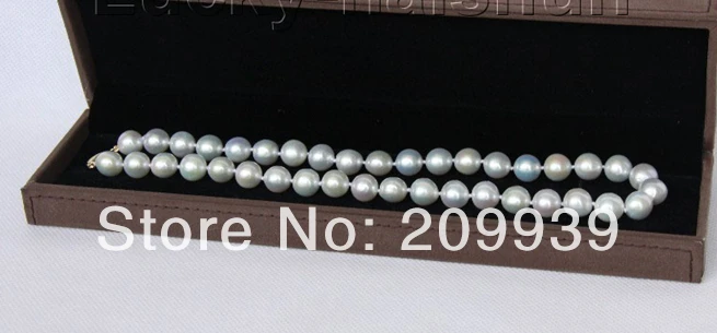 

Free shipping 003265 17" NEAR ROUND 11MM WHITE SOUTH SEA PEARL NECKLACE 14