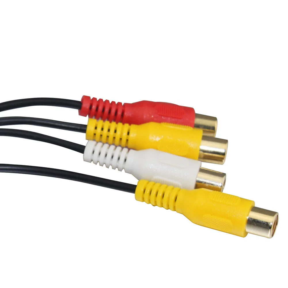 AtoCoto 10 контактный разъем для автомобильной стерео навигации Радио 4 RCA аудио видео