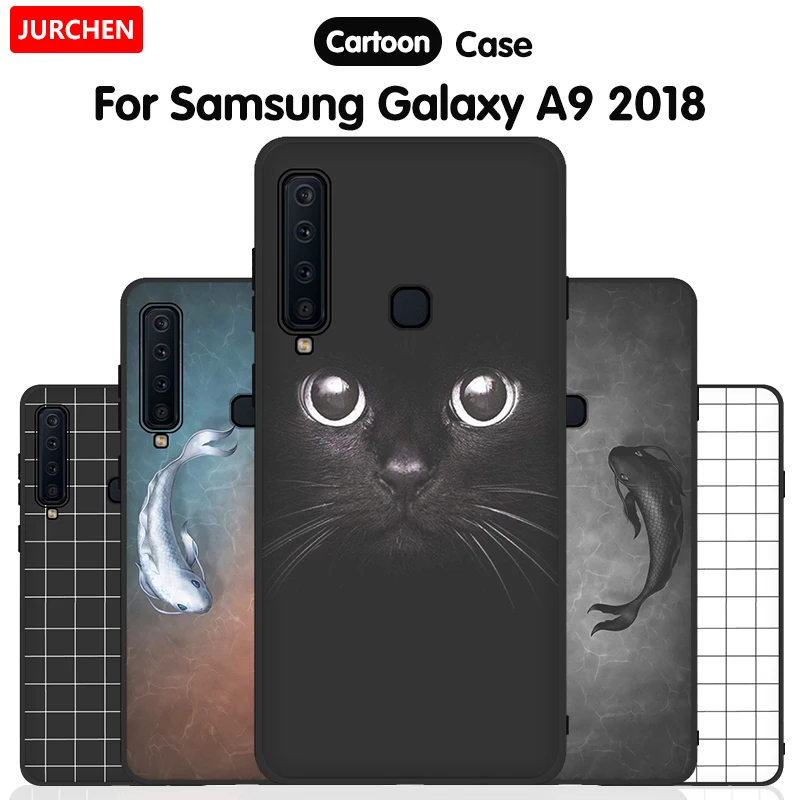 Чехол jurchen для samsung Galaxy A9 A920F, задняя крышка, силиконовый милый мультяшный TPU мягкий чехол для samsung A9S A9200, чехол для телефона