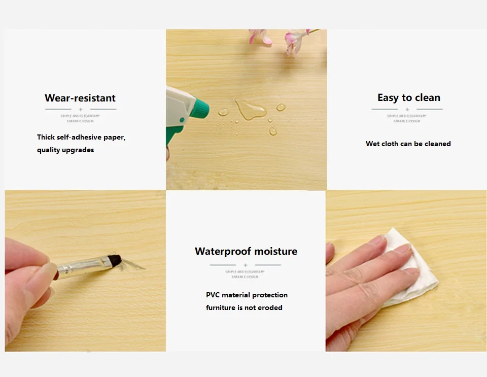 Виниловые самоклеющиеся обои для рабочего стола в гостиной с текстурой древесины, настенные Стикеры для шкафа, мебели, водостойкого декора для дома