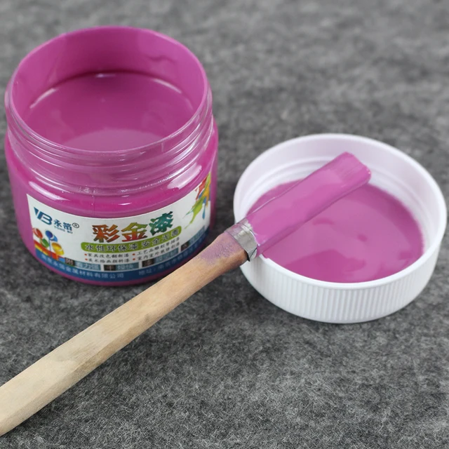 Violet Water Based Paint Metallic Lacquer Wood Varnish Furniture Violet Water Based Paint Metallic Lacquer Wood Varnish Furniture Color Change Wall Door Crafts Painting 100g Per Bottle