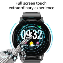 Full touch Screen 2019 New LIGE Smart Bracelet Heart Rate Blood Pressure Monitor Smart Wristband fitness tracker Smart Watch+Box