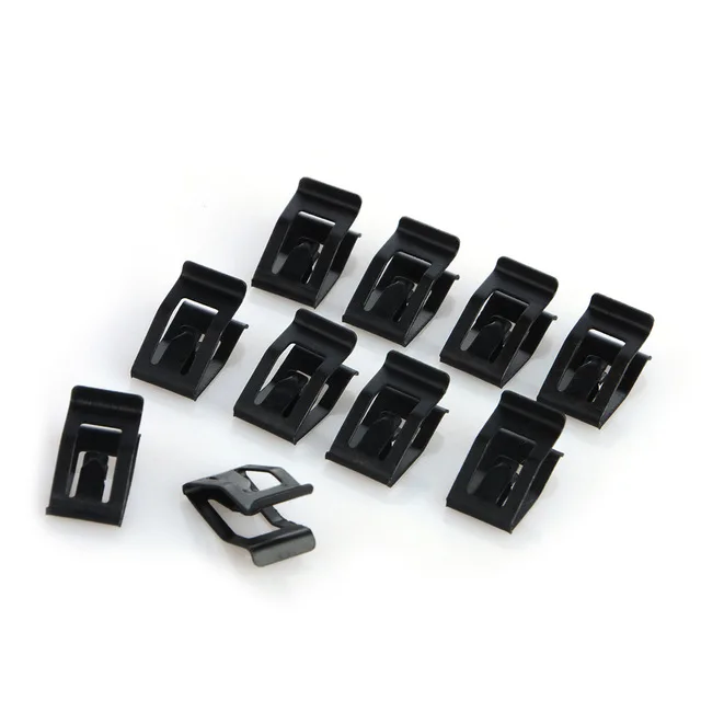 

20Pcs Universal Car Front Console Dash Dashboard Auto Trim Metal Retainer Black Rivet Fastener Clips For Ford Mazda Audi Toyota