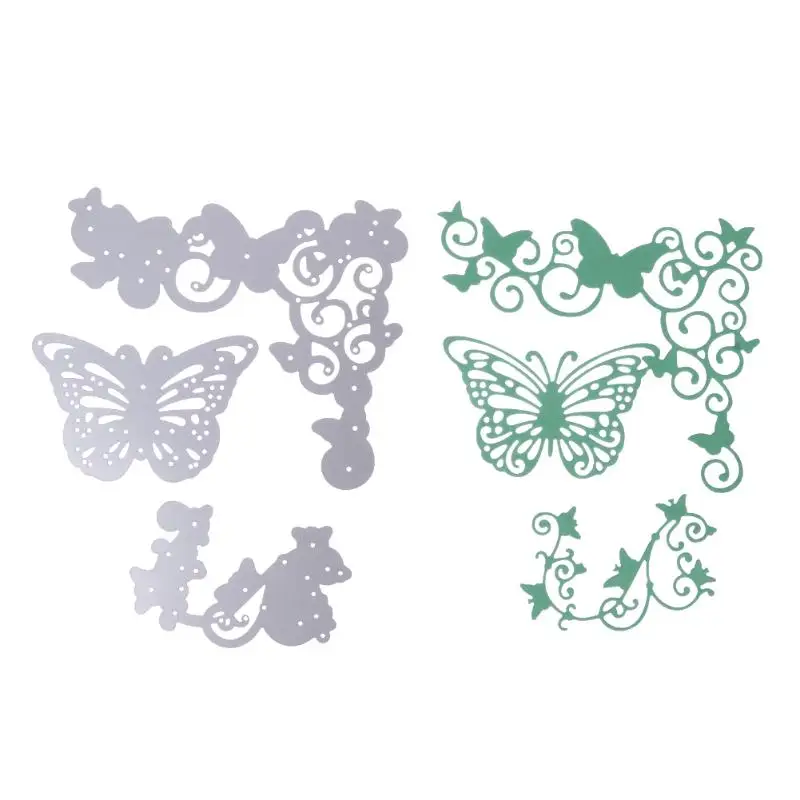 

3Pcs/set Butterfly Flower Metal Cutting Dies 2018 DIY Scrapbooking Die Cuts Photo Album Cards Making Craft Embossing Folder Dies