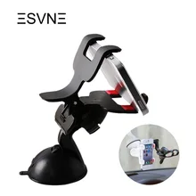 ESVNE Car phone holder 360 Degree rotation phone Stand Windshield Mount Bracket with Suction Cup for mobile phone car holder