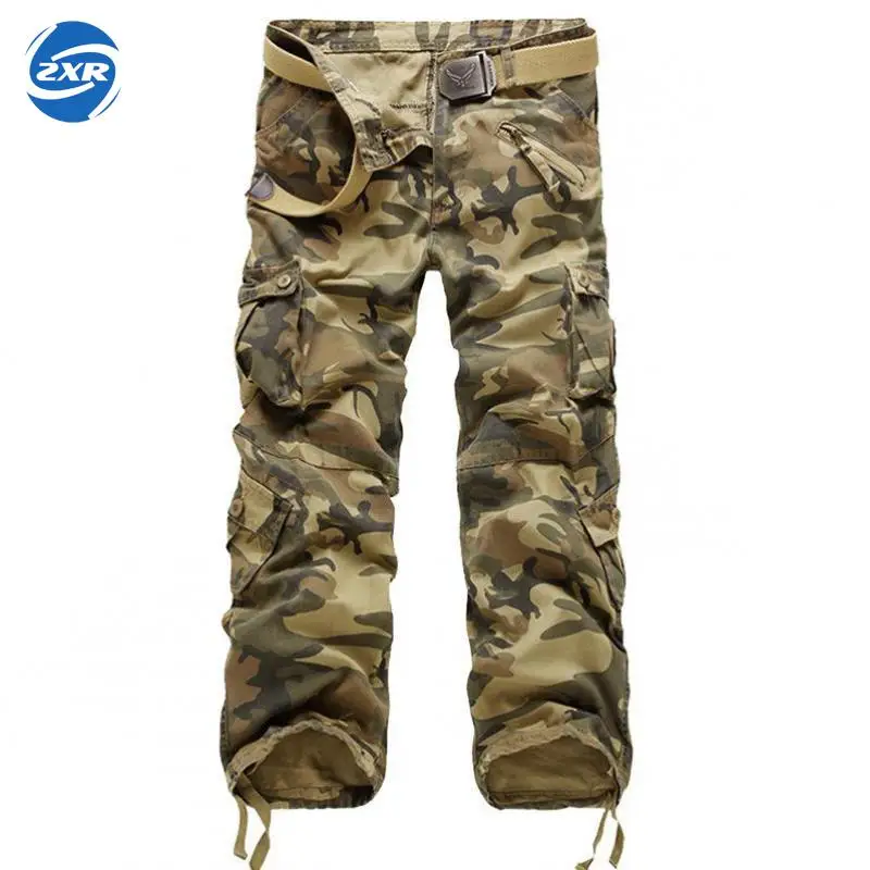 

Men Outdoors Hunting Camp Tactical Military Camouflage Trouser Male Autumn Outdoor Multi-pockets Hike Climbing Pants