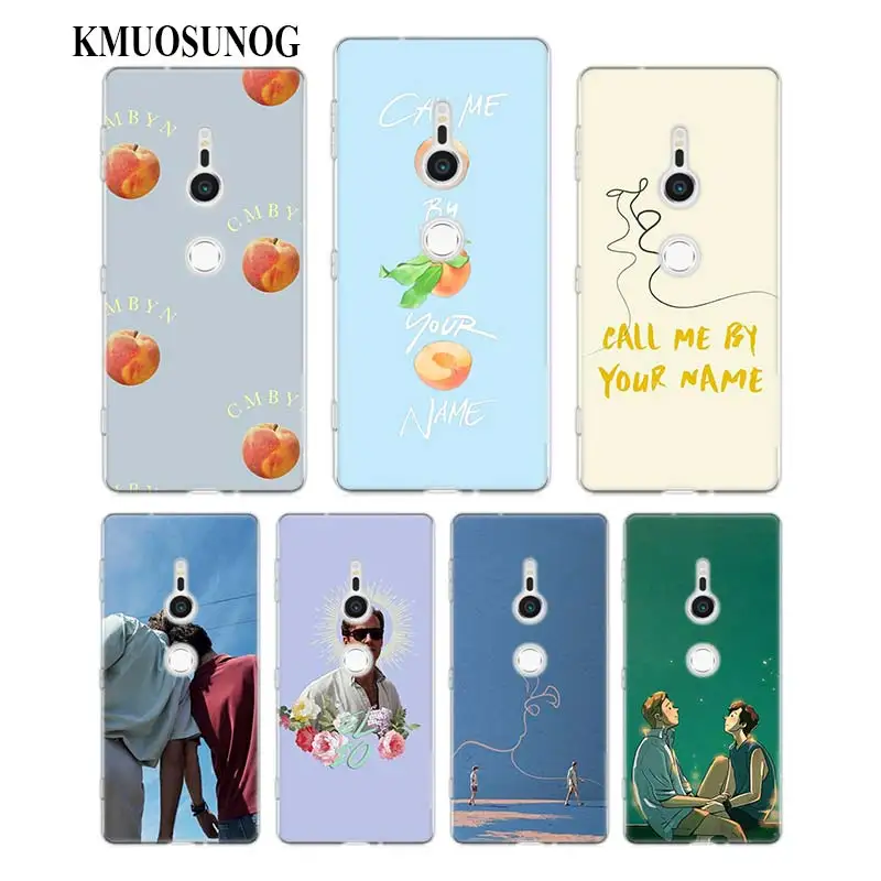 

Transparent Soft Silicone Phone Case Call Me by Your Name for Sony Xperia E5 XA1 XA2 M5 Z5 XZ1 XZ2 Compact