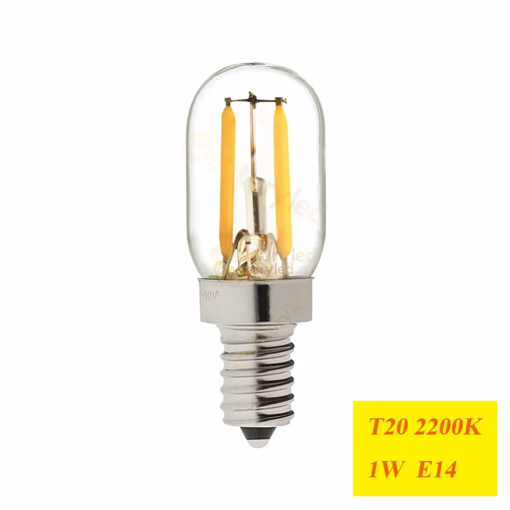 astronaut paneel Geneeskunde Grensk T20 Tubular LED Filament Bulbs 1W 2W E12 E14 110V 220V 2200K Warm  White 2700K Dimmable Chandelier Led Vintage Light Bulbs|led filament  bulb|filament bulbled filament - AliExpress