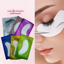 100 пар Одноразовые накладки для глаз, бумажные накладки для ресниц, влажные накладки для ресниц, накладки для глаз, стикеры, обертывания, инструменты для макияжа, накладки для ресниц