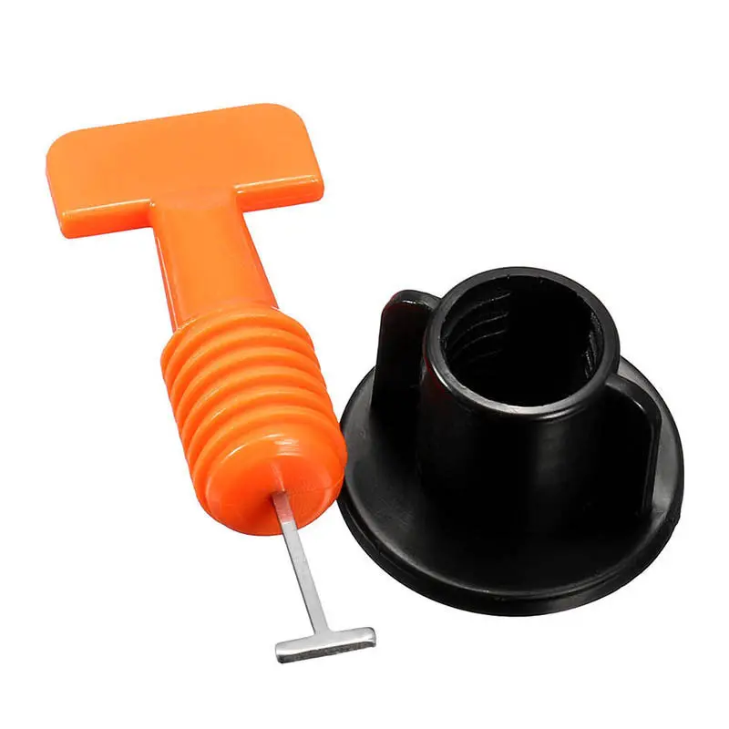 

100Pcs Flat Ceramic Floor Wall Construction Tools Reusable Tile Leveling System Kit TT-best