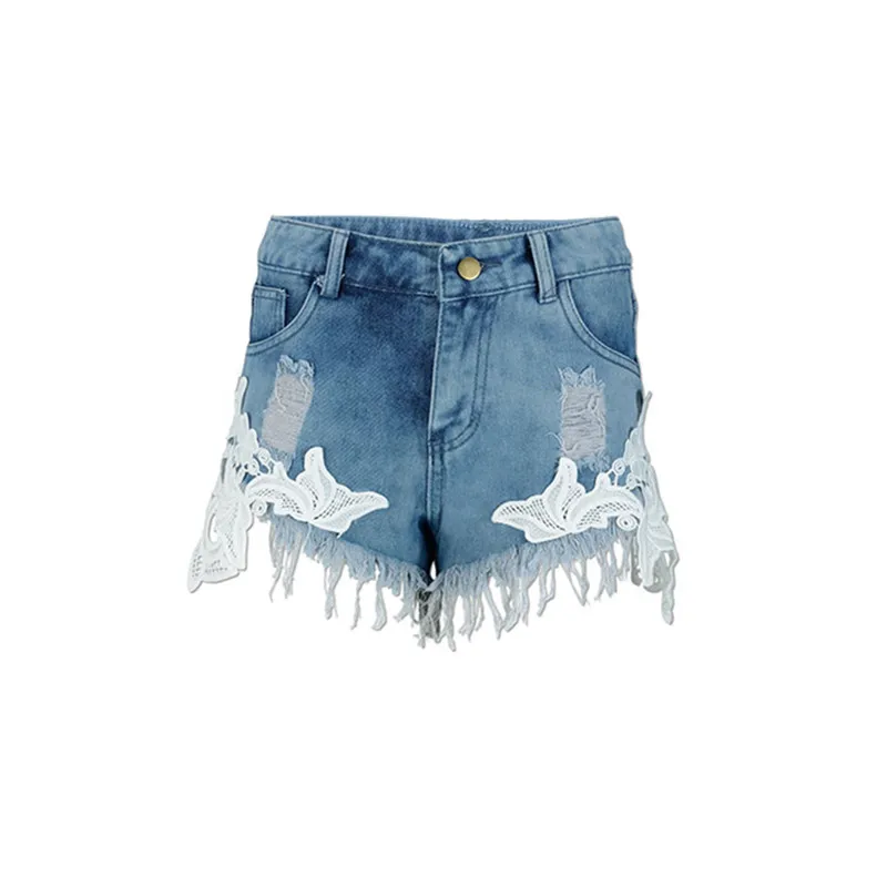 European-and-American-summer-wind-female-blue-high-waist-denim-shorts-women-worn-loose-burr-hole (1)