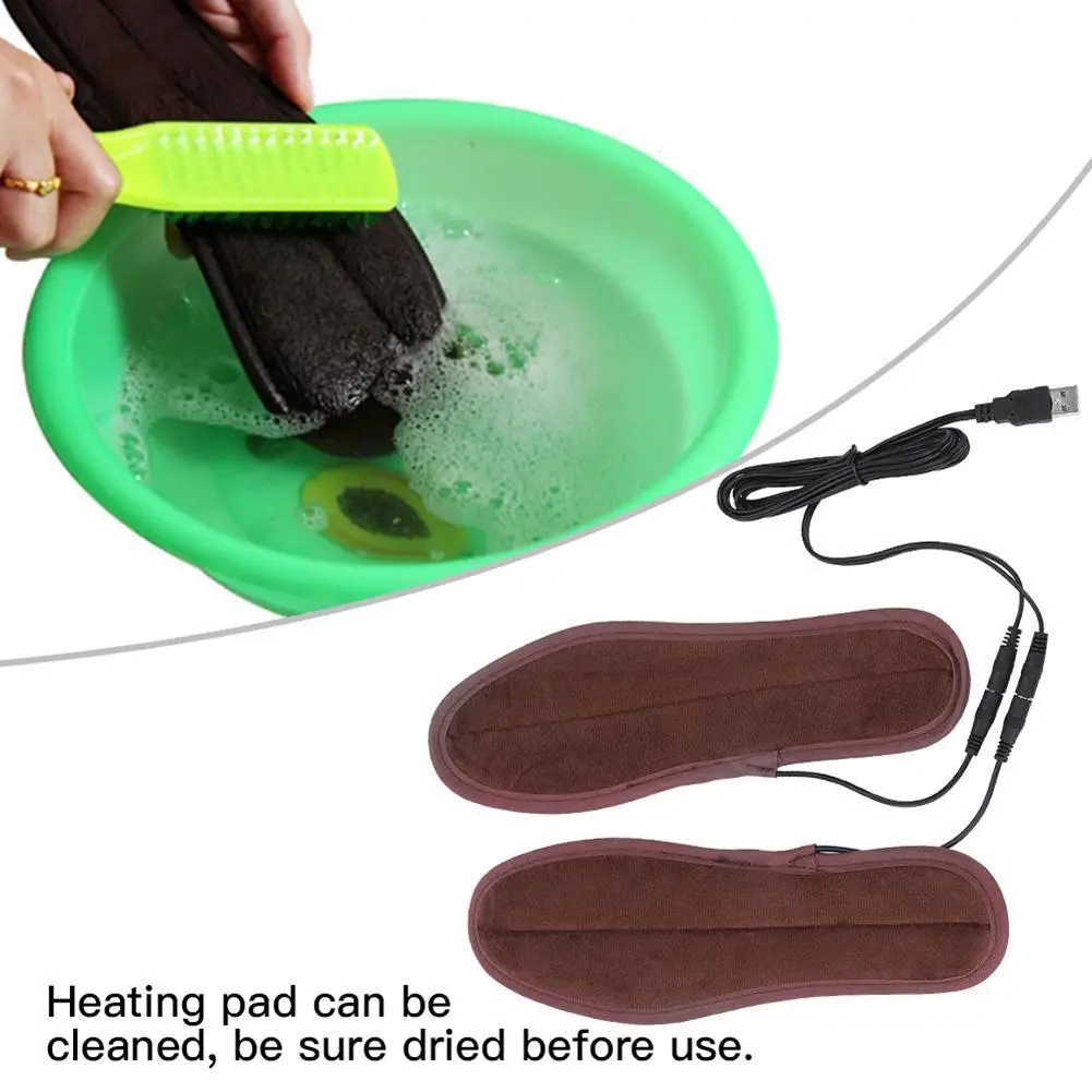 1Pair Heating Insoles Warmer Insoles Electric Foot Heated Durable Brand Outdoor Sport Heated Insoles Winter Keep Warm