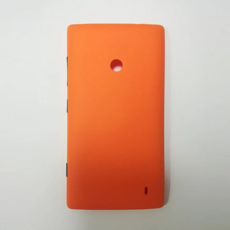 Новинка, задняя крышка для nokia 520, задняя крышка для аккумулятора, крышка для microsoft Lumia от nokia 520, задняя крышка без логотипа+ 1 пленка - Цвет: orange