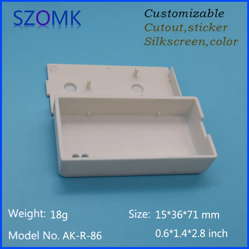 szomk IC card reader plastic enclosure for electronics project plastic sensor junction box distribution box instrument case plastic housing for pcb (10)