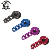 SINAIRSOFT Улучшенный безопасный алюминий с ЧПУ обработанный селектор рычаг селектор переключатель набор для страйкбола M4 AEG красочные черный синий красный - изображение