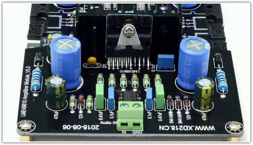 GZLOZONE Assembeld Mono LME49810 + 2SA1943/2SC5200 Плата усилителя мощности 300 Вт L14 58|Усилители