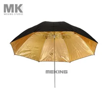 Selens Photo Studio Lighting Umbrella Fibre Frame 101cm/40″ Black Gold Umbrellas