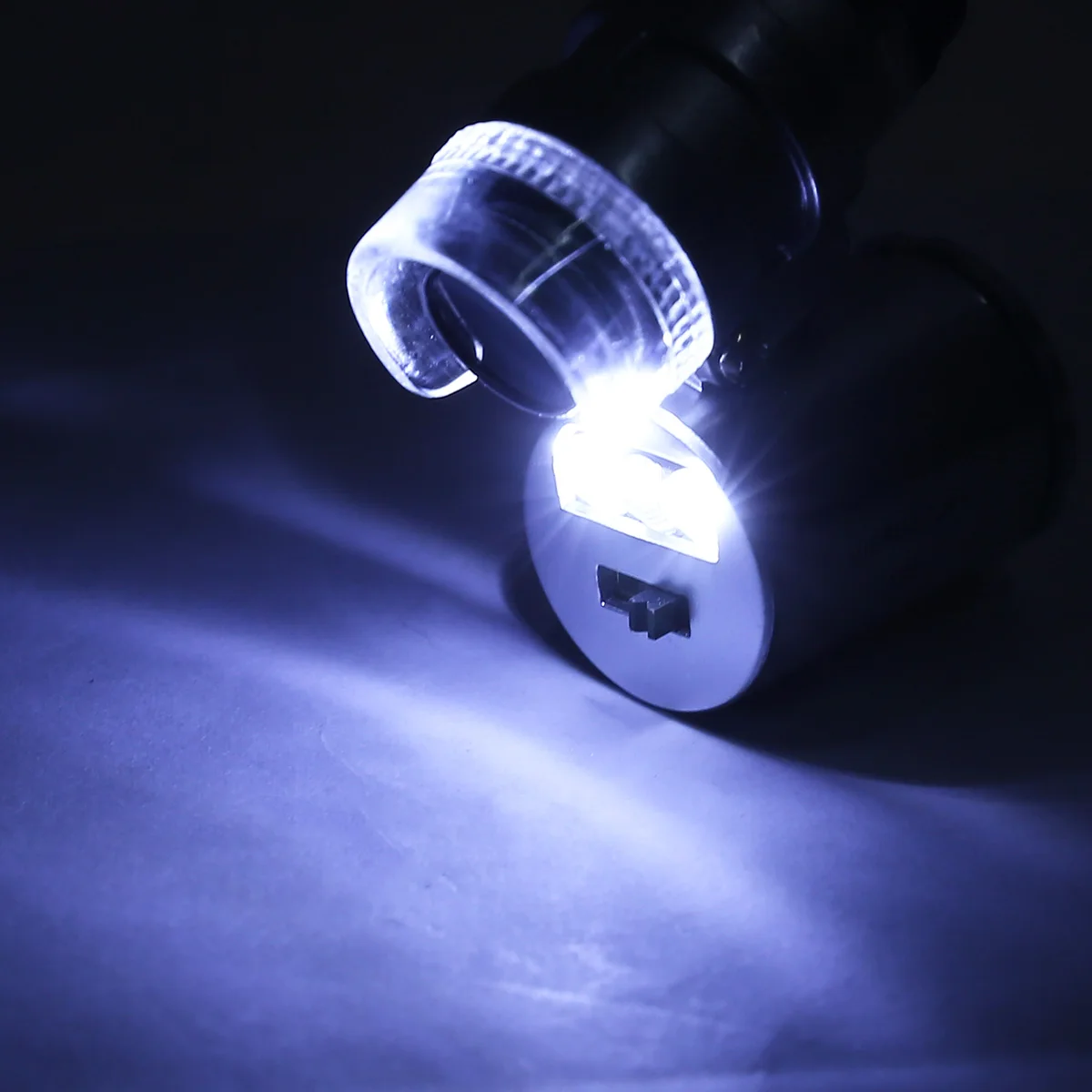 Small LED UV Magnifier Pocket Microscope for Industrial Circuit Board Jewelery Glass 60x Magnifier Jeweller Loupe with LED Light